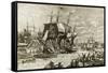 Boston Tea Party, December 16, 1773-null-Framed Stretched Canvas