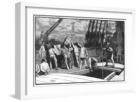 Boston Tea Party, December 1773-null-Framed Giclee Print