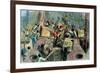 Boston Tea Party, the "Boston Boys" Throwing the Taxed Tea into the Charles River, 1773-null-Framed Premium Giclee Print