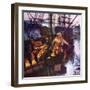 Boston Tea Party-English School-Framed Giclee Print