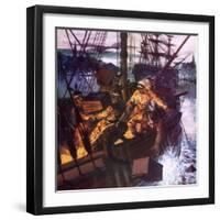 Boston Tea Party-English School-Framed Giclee Print