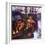 Boston Tea Party-English School-Framed Giclee Print