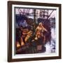 Boston Tea Party-English School-Framed Giclee Print