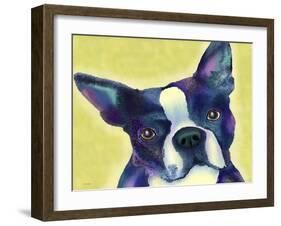 Boston Terrier 1-Marlene Watson-Framed Giclee Print