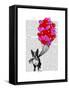 Boston Terrier and Balloons-Fab Funky-Framed Stretched Canvas