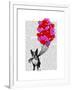 Boston Terrier and Balloons-Fab Funky-Framed Art Print