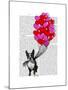 Boston Terrier and Balloons-Fab Funky-Mounted Art Print