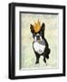 Boston Terrier and Crown-Fab Funky-Framed Art Print