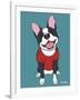 Boston Terrier Black-Tomoyo Pitcher-Framed Giclee Print