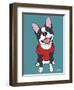 Boston Terrier Black-Tomoyo Pitcher-Framed Giclee Print