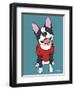 Boston Terrier Black-Tomoyo Pitcher-Framed Giclee Print