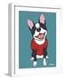 Boston Terrier Black-Tomoyo Pitcher-Framed Giclee Print