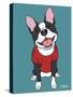 Boston Terrier Black-Tomoyo Pitcher-Stretched Canvas