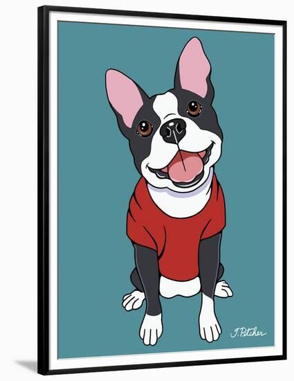 Boston Terrier Black-Tomoyo Pitcher-Framed Premium Giclee Print