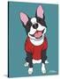 Boston Terrier Black-Tomoyo Pitcher-Stretched Canvas