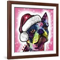 Boston Terrier Christmas-Dean Russo-Framed Giclee Print