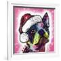 Boston Terrier Christmas-Dean Russo-Framed Giclee Print