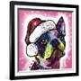 Boston Terrier Christmas-Dean Russo-Framed Giclee Print