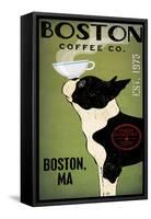 Boston Terrier Coffee Boston-Ryan Fowler-Framed Stretched Canvas