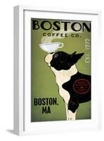 Boston Terrier Coffee Boston-Ryan Fowler-Framed Art Print