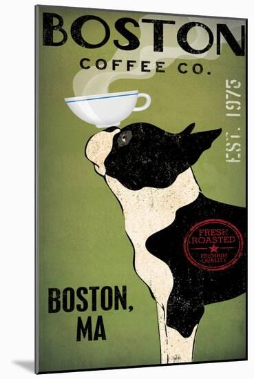 Boston Terrier Coffee Boston-Ryan Fowler-Mounted Art Print