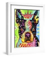 Boston Terrier Crowned-Dean Russo-Framed Giclee Print