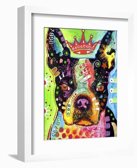 Boston Terrier Crowned-Dean Russo-Framed Giclee Print