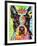 Boston Terrier Crowned-Dean Russo-Framed Giclee Print