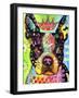 Boston Terrier Crowned-Dean Russo-Framed Giclee Print