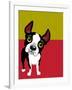 Boston Terrier Dog-TeddyandMia-Framed Art Print