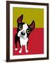 Boston Terrier Dog-TeddyandMia-Framed Art Print