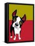 Boston Terrier Dog-TeddyandMia-Framed Stretched Canvas