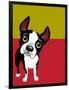 Boston Terrier Dog-TeddyandMia-Framed Art Print