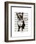 Boston Terrier Flying Ace-Fab Funky-Framed Art Print