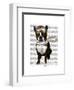 Boston Terrier Flying Ace-Fab Funky-Framed Art Print