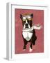 Boston Terrier Flying Ace-Fab Funky-Framed Art Print