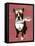 Boston Terrier Flying Ace-Fab Funky-Framed Stretched Canvas