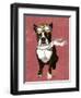 Boston Terrier Flying Ace-Fab Funky-Framed Art Print