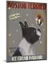 Boston Terrier Ice Cream-Fab Funky-Mounted Art Print