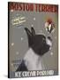 Boston Terrier Ice Cream-Fab Funky-Stretched Canvas