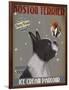 Boston Terrier Ice Cream-Fab Funky-Framed Art Print