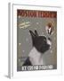 Boston Terrier Ice Cream-Fab Funky-Framed Art Print