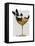 Boston Terrier in Cocktail Glass-Fab Funky-Framed Stretched Canvas