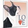 Boston Terrier Love-Tomoyo Pitcher-Mounted Giclee Print