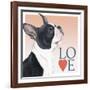 Boston Terrier Love-Tomoyo Pitcher-Framed Giclee Print