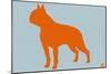 Boston Terrier Orange-NaxArt-Mounted Art Print