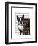 Boston Terrier Photographer-Fab Funky-Framed Art Print