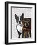 Boston Terrier Photographer-Fab Funky-Framed Art Print