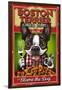 Boston Terrier - Retro Baked Beans Ad-Lantern Press-Framed Art Print