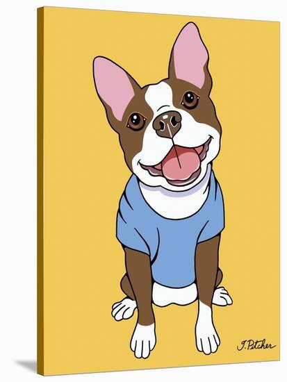 Boston Terrier Seal-Tomoyo Pitcher-Stretched Canvas